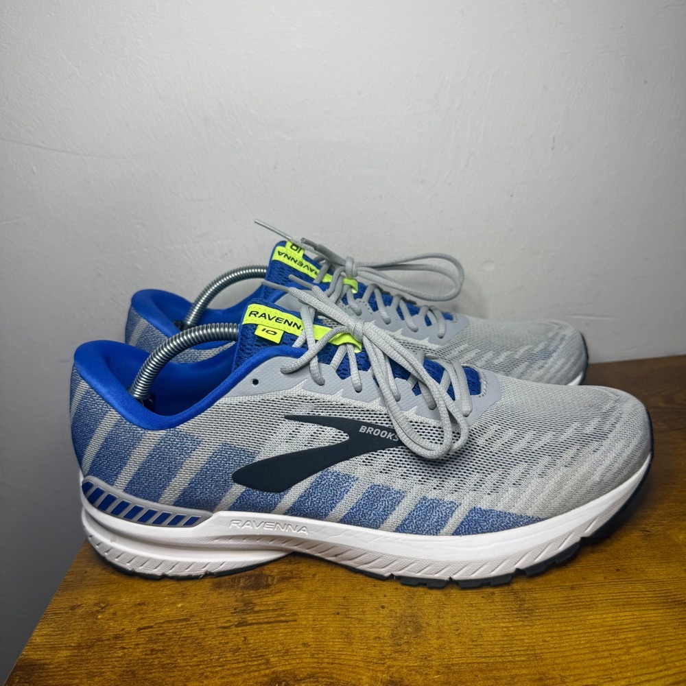 Brooks Ravenna 10 Running Shoes Mens Size 11 Gray Blue 1102981D082
